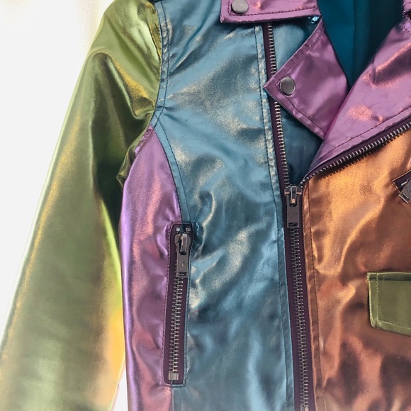 Metallic Moto Jacket - Picture 4 of 10